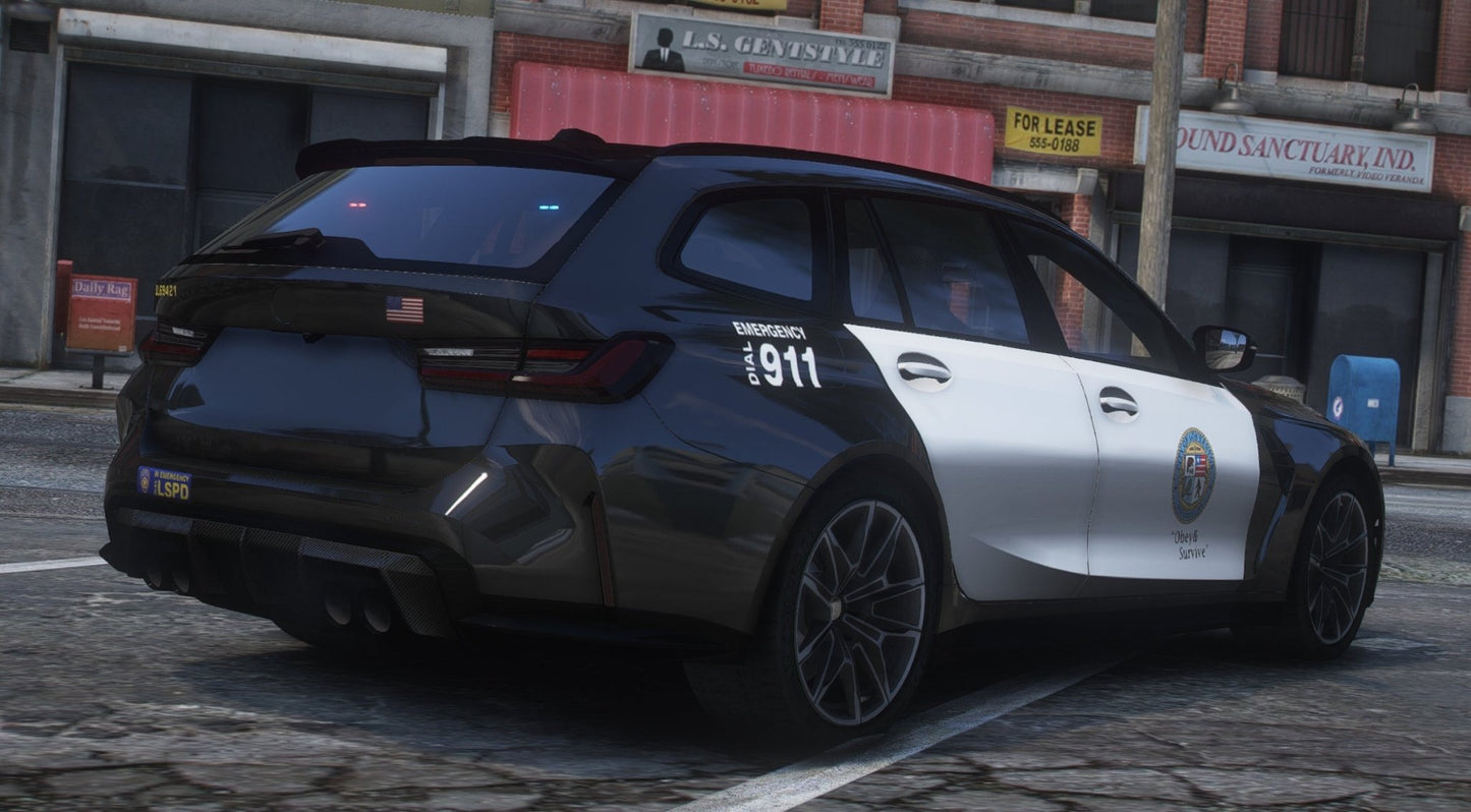 FiveM BMW M3 G80 Touring LSPD | Debadged | Template - DigitalLatvia