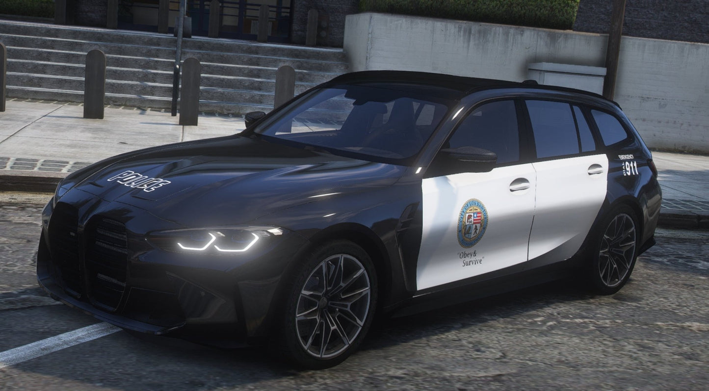 FiveM BMW M3 G80 Touring LSPD | Debadged | Template - DigitalLatvia