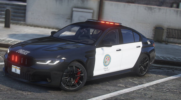 BMW M5 F90 LSPD | Debadged | Template