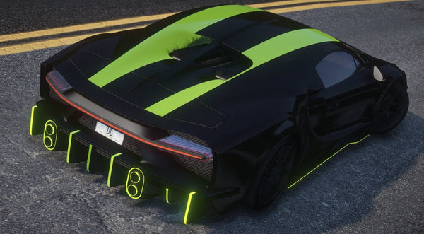 Bugatti Chiron Supersport Animated | Debadged