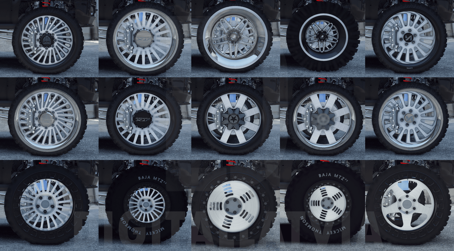 FiveM Custom 30 Rims Pack - DigitalLatvia