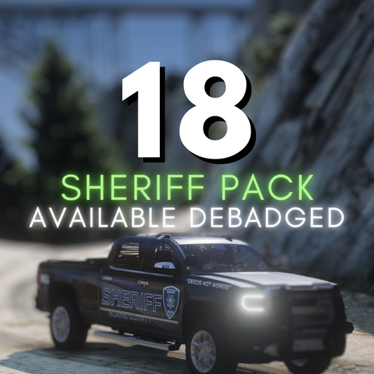 Pack de police débadgé du shérif | 18 Véhicules | Modèles | Optimisé !
