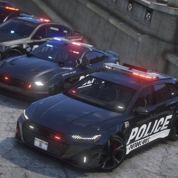 Debadged Police Pack | 10 Vehicles | Templates