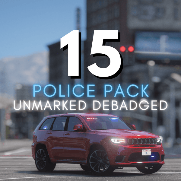 Debadged Police Unmarked Car Pack | 15 Vehicles - FiveM ready - DigitalLatvia