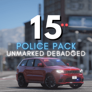 Debadged Police Unmarked Car Pack | 15 Vehicles
