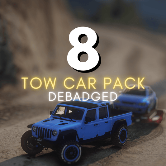 FiveM Debadged Tow 8 Car Pack - DigitalLatvia