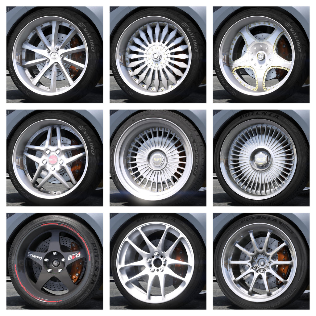 Car Rim Customizer Custom Addon Rims Pack for (PC) - 450+ Options! – DigitalLatvia