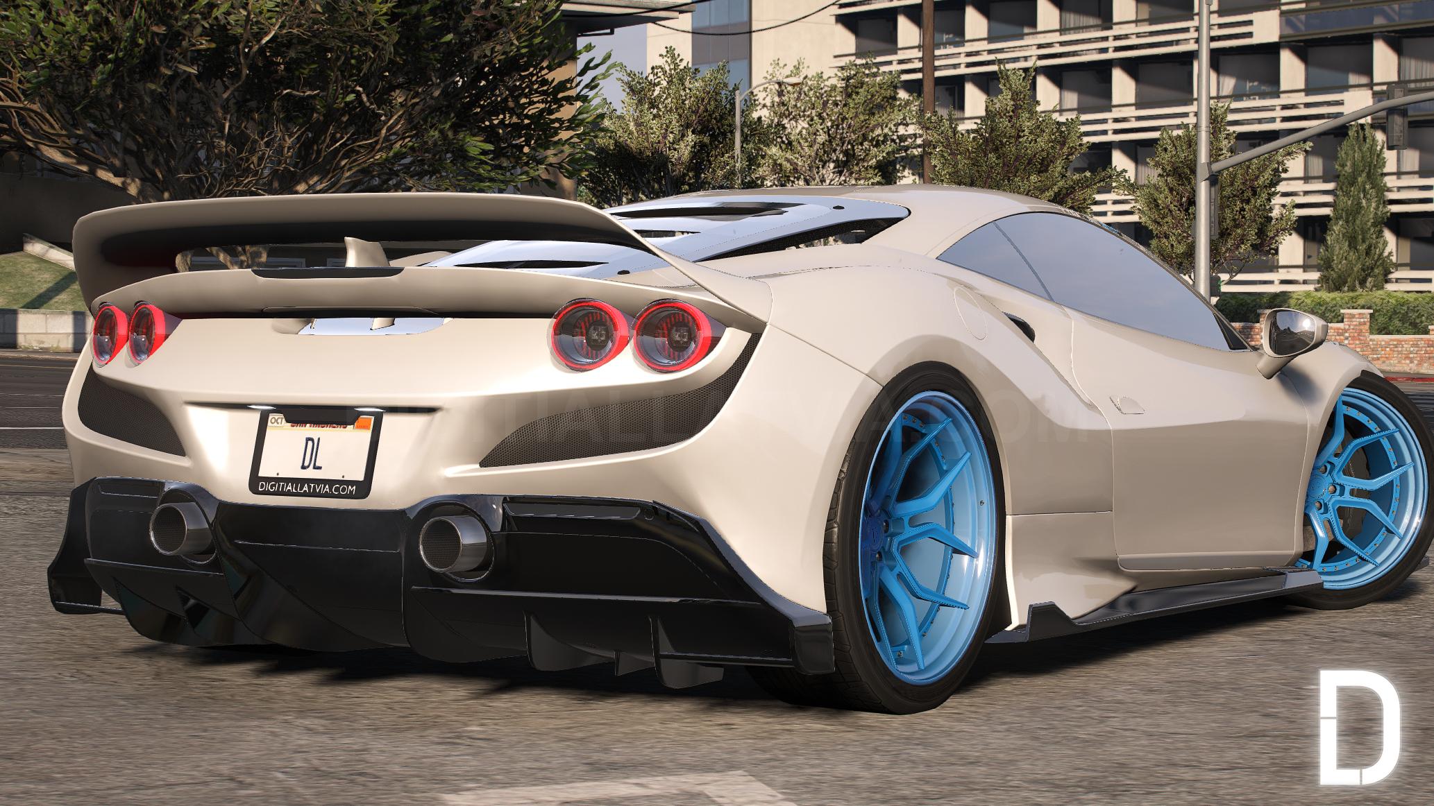 Ferrari F8 Tribute | Ohne Embleme | Vorlage | Benutzerdefinierter Sound