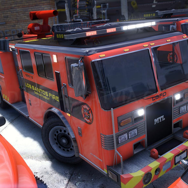 Fire Department Vanilla Pack | 9 Vehicles | Templates