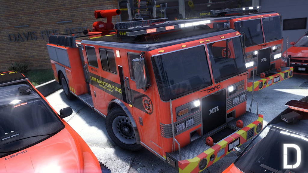 Fire Department Vanilla Pack | 9 Vehicles | Templates