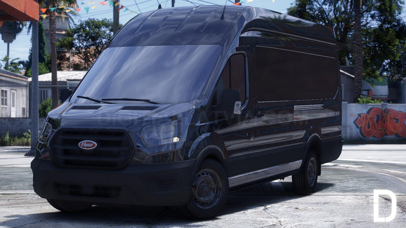 Ford Transit 350 LWB High Roof 2023 | Debadged | Template