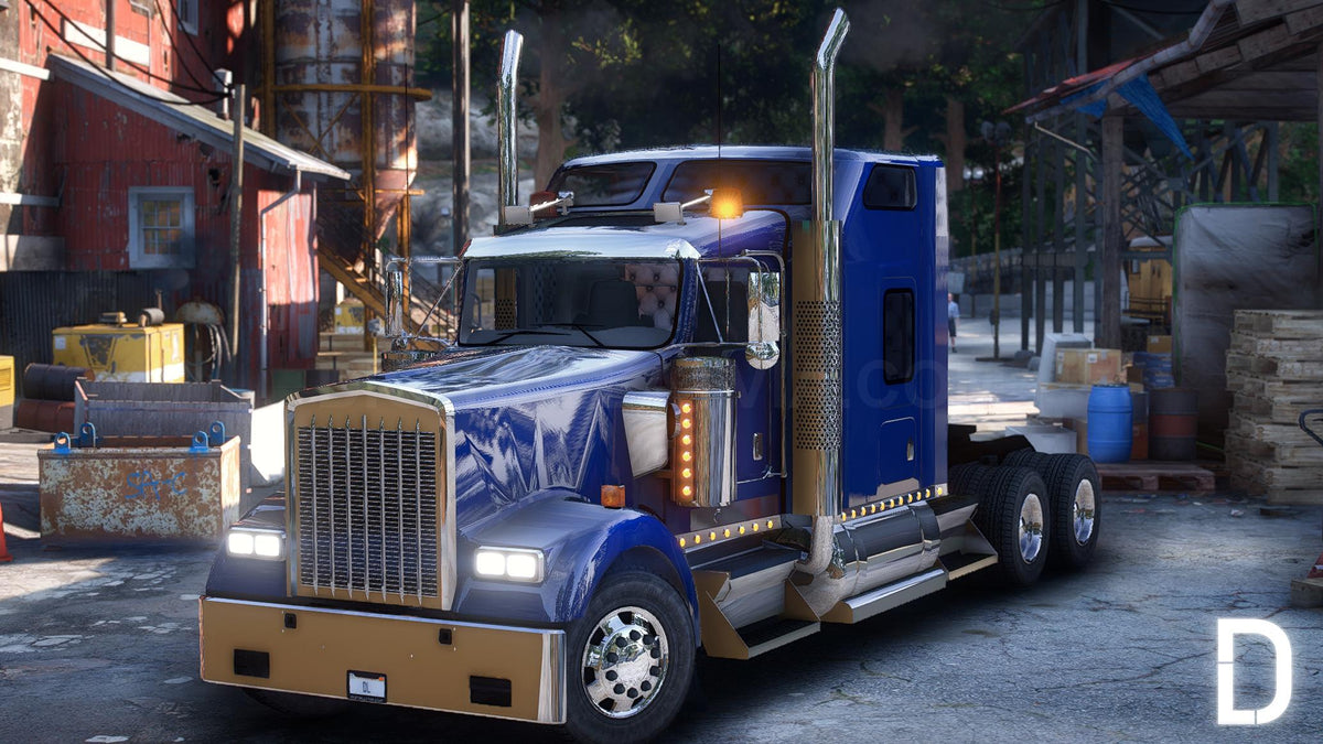 Kenworth W900 2014 | Debadged | Template