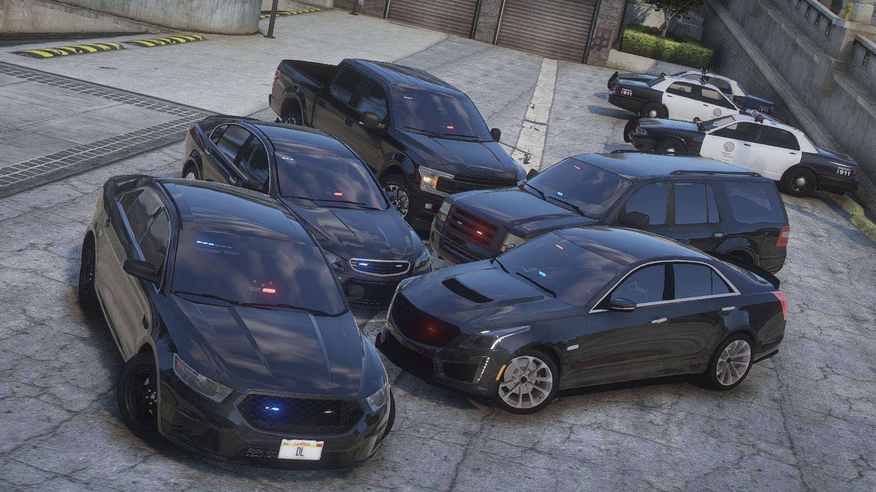 Debadged Detective Unmarked Car Pack | 5 Fahrzeuge