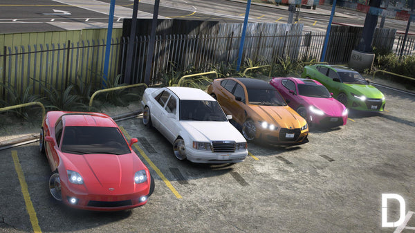 Stanced Vanilla Car Pack | 5 Vehicles | Templates