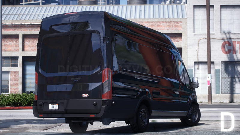 Ford Transit 350 LWB High Roof 2023 | Debadged | Template