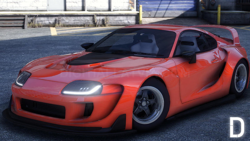 Toyota Supra A80 Mk4 Widebody RHD | Debadged | Template