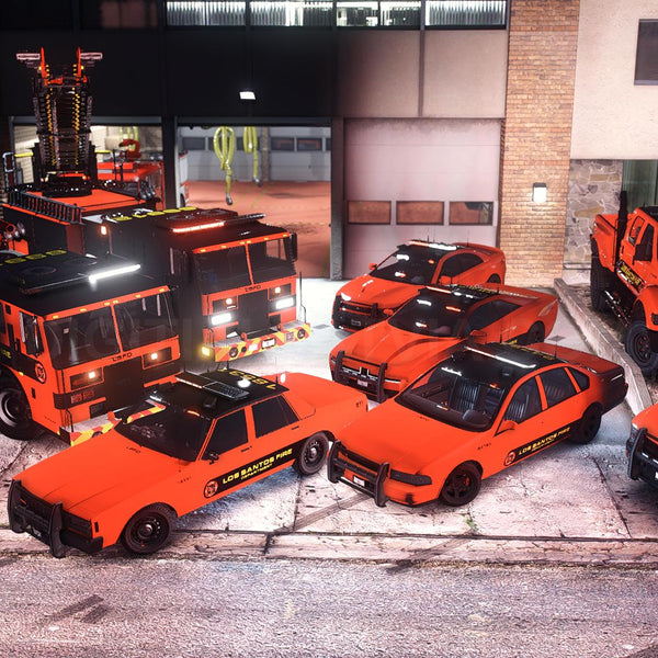 Fire Department Vanilla Pack | 9 Vehicles | Templates