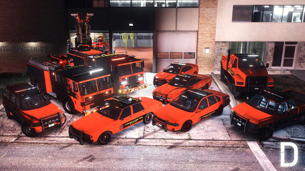 Fire Department Vanilla Pack | 9 Vehicles | Templates