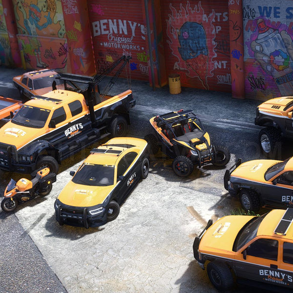 Benny's Mechanics Tow Vanilla Pack | 10 Vehicles | Templates