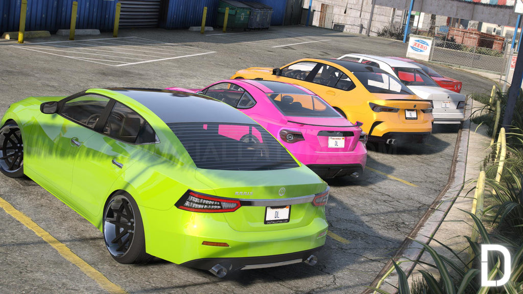 Stanced Vanilla Car Pack | 5 Vehicles | Templates