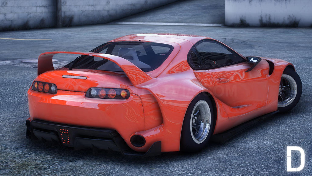 Toyota Supra A80 Mk4 Widebody RHD | Debadged | Template