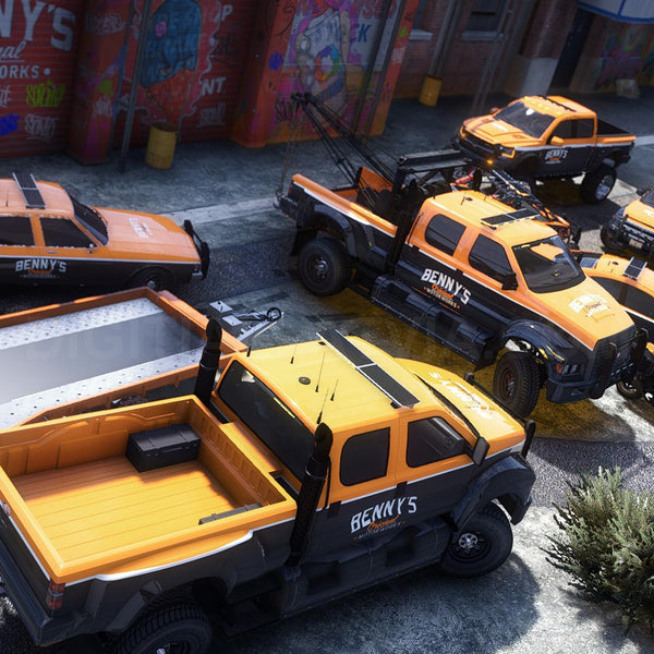 Benny's Mechanics Tow Vanilla Pack | 10 Vehicles | Templates