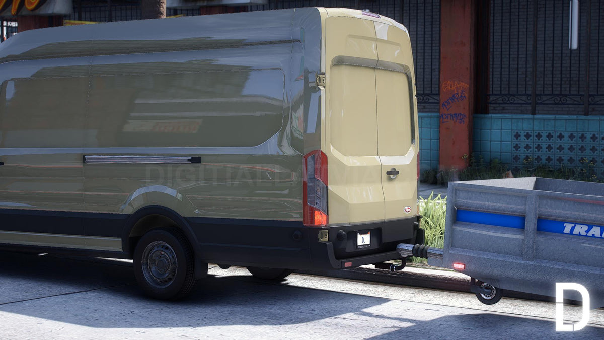 Ford Transit 350 LWB High Roof 2023 | Debadged | Template