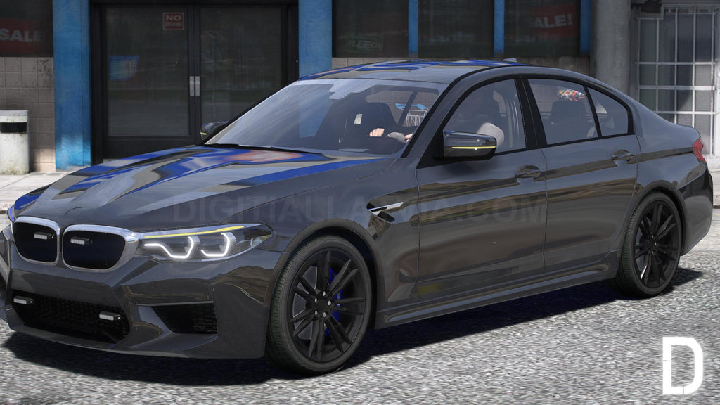BMW M5 F90 2019 Police | Debadged | Template