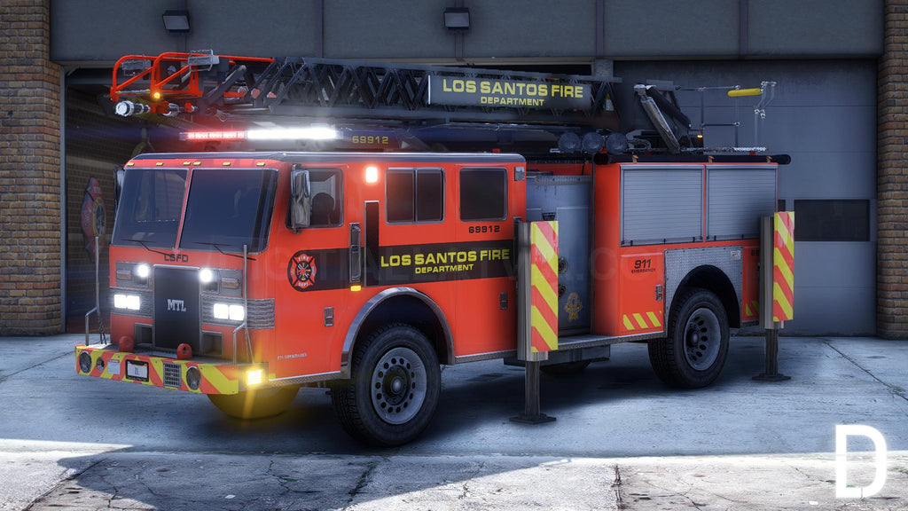 MTL Ladder Fire Truck | Template