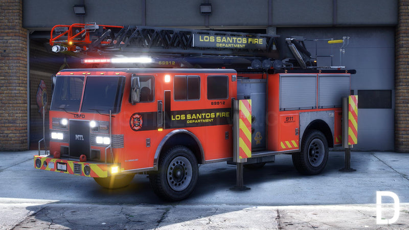 MTL Ladder Fire Truck | Template