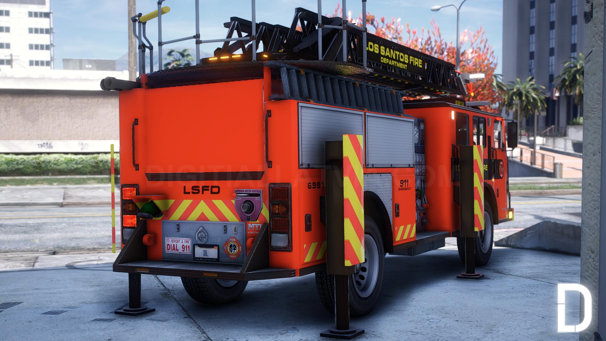 MTL Ladder Fire Truck | Template