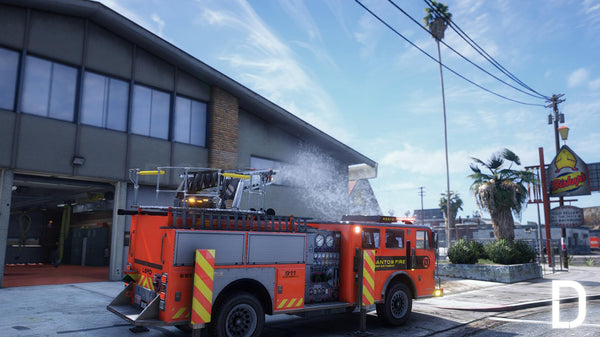 MTL Ladder Fire Truck | Template