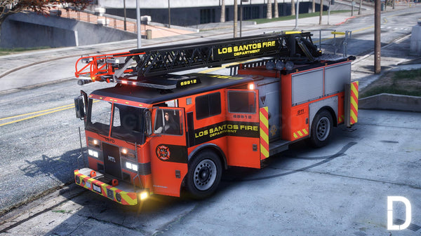 MTL Ladder Fire Truck | Template