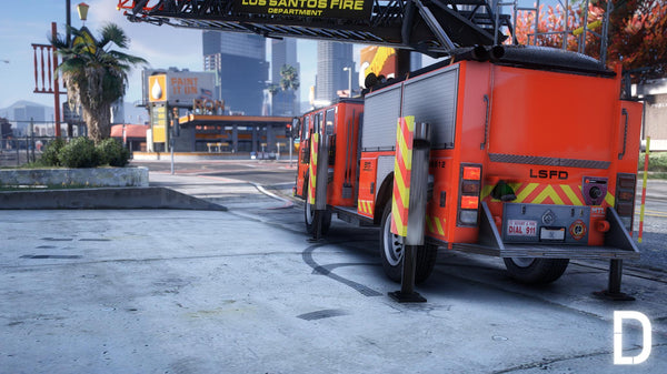 MTL Ladder Fire Truck | Template