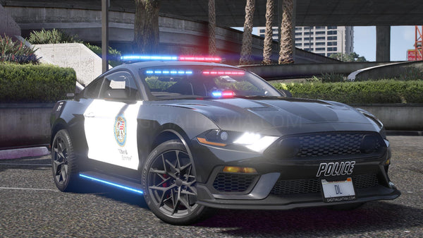 Ford Mustang Mach 1 Polizei | Ohne Abzeichen | Vorlage
