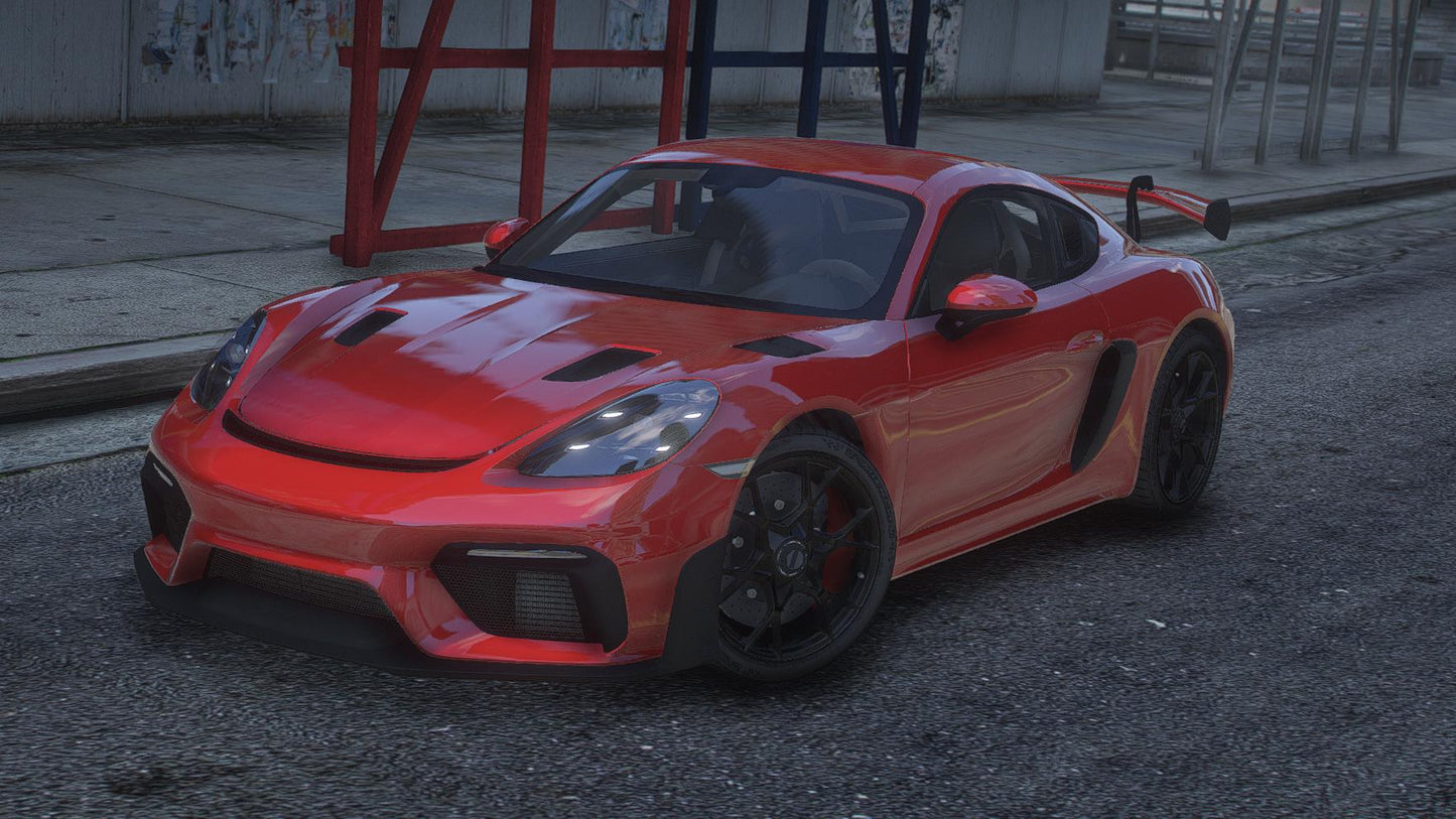 Porsche Cayman 718 GT4RS 2022 | Debadged | Template