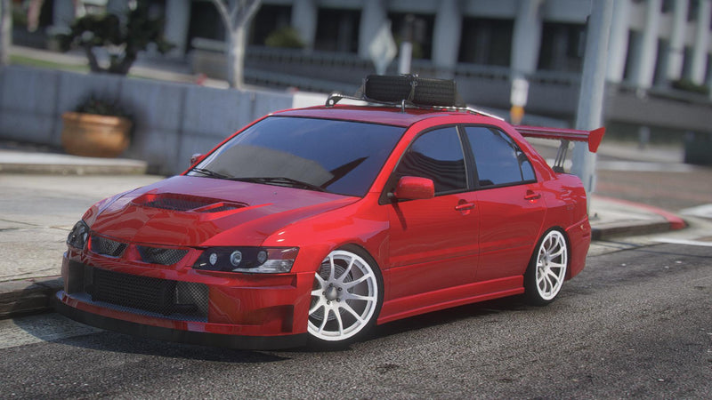 Mitsubishi Lancer Evolution IX | Abzeichen entfernt | Tuning