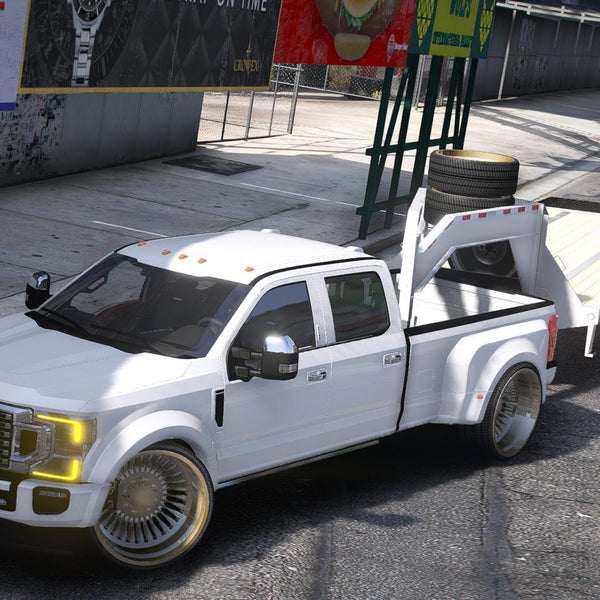 Ford F450 Platinum Super Duty Truck + Trailer | Debadged