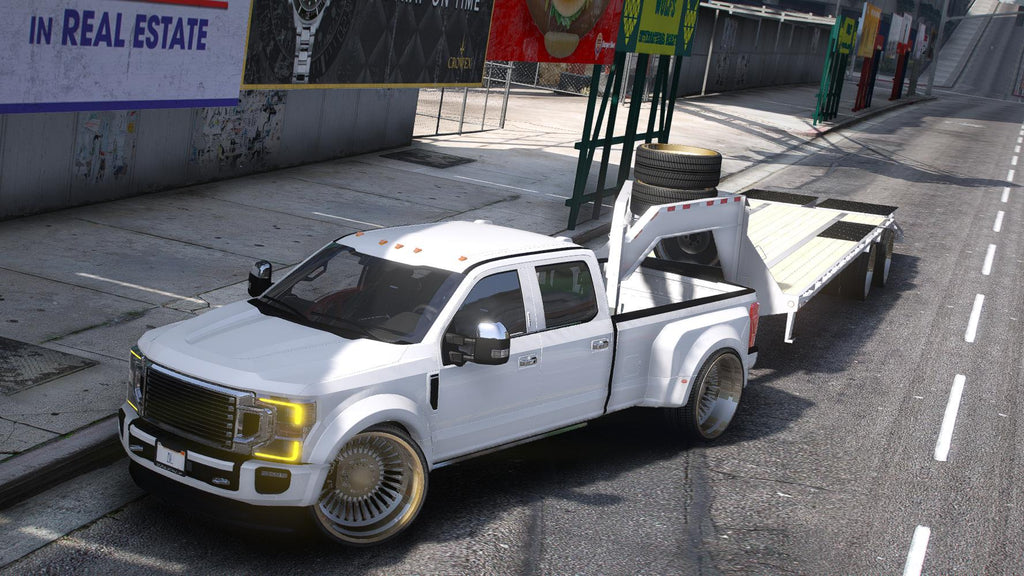 Ford F450 Platinum Super Duty Truck + Trailer | Debadged