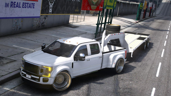 Ford F450 Platinum Super Duty Truck + Trailer | Debadged