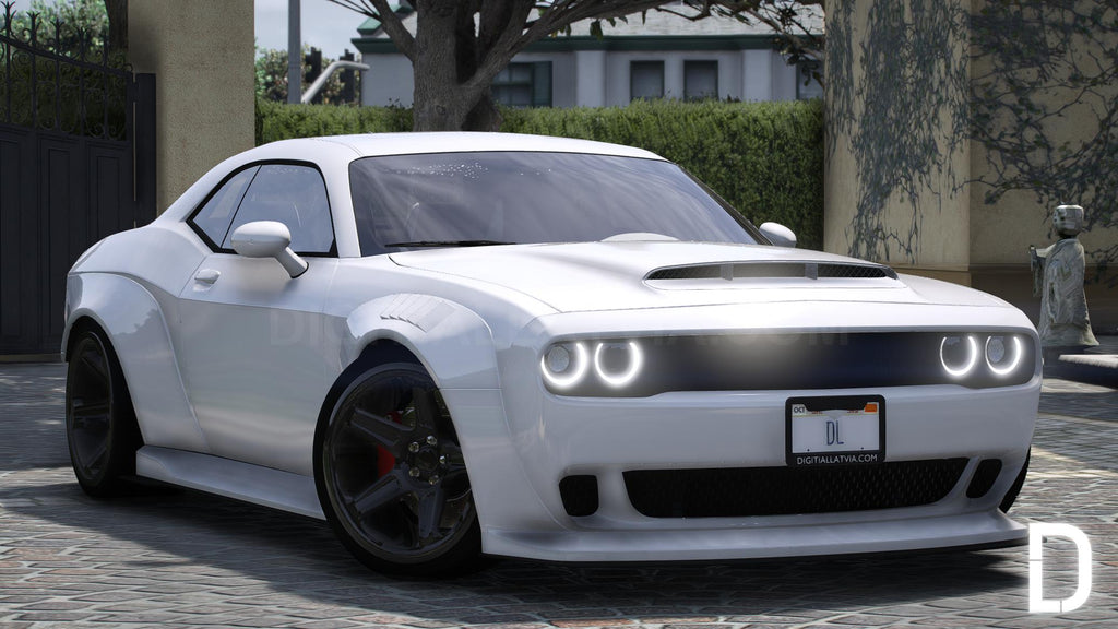 Dodge Challenger SRT Demon Widebody | Debadged | Template