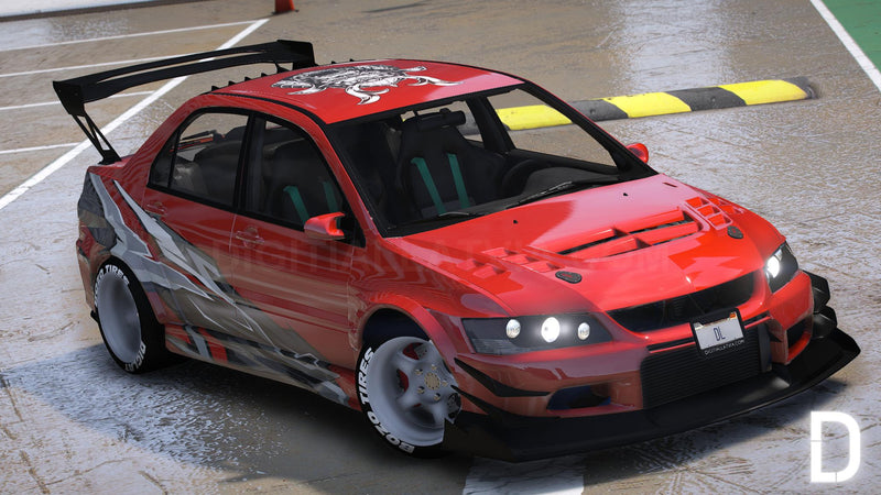 Mitsubishi Lancer Evolution IX Voltex | Embleme entfernt | Tuning | Vorlage | Individueller Sound
