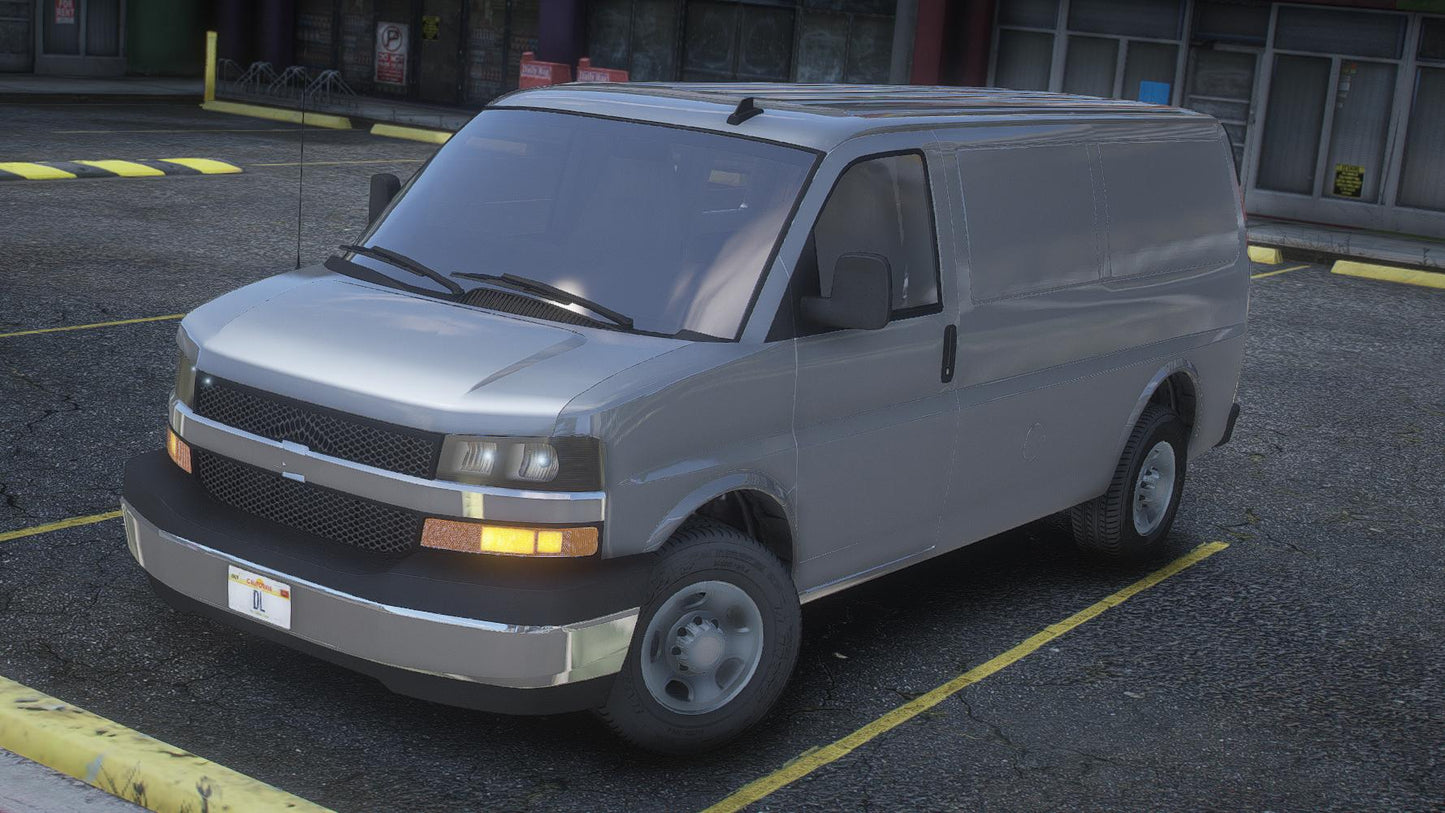 Chevrolet Express 3500 | Debadged | Template