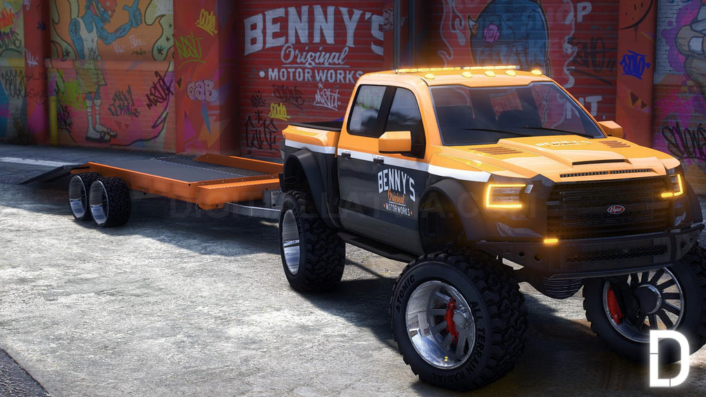 Vapid Caracara 4x4 Benny's Lifted + Trailer | Template | Tuning | Custom Sound