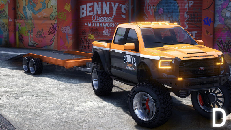 Vapid Caracara 4x4 Benny's Lifted + Trailer | Template | Tuning | Custom Sound