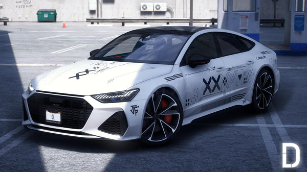Audi RS7 2023 Printstream | Debadged | Custom Sound | Template