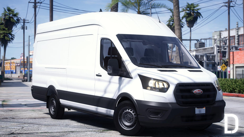 Ford Transit 350 LWB High Roof 2023 | Debadged | Template