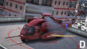 Buckingham DH-7 Iron Mule EMS Helicopter | Template