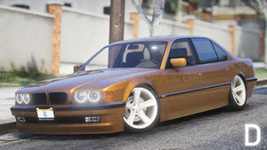 BMW E38 750iL Stance | Embleme entfernt