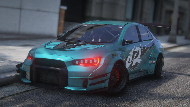 Mitsubishi Lancer Evolution X RHD Custom | Ohne Emblem